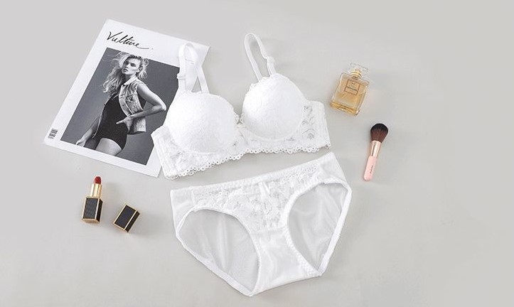 Small Chest Push-up Lace Girl Sexy Underwear High School Students No Steel Ring Bra Top Bra Set - Image 8