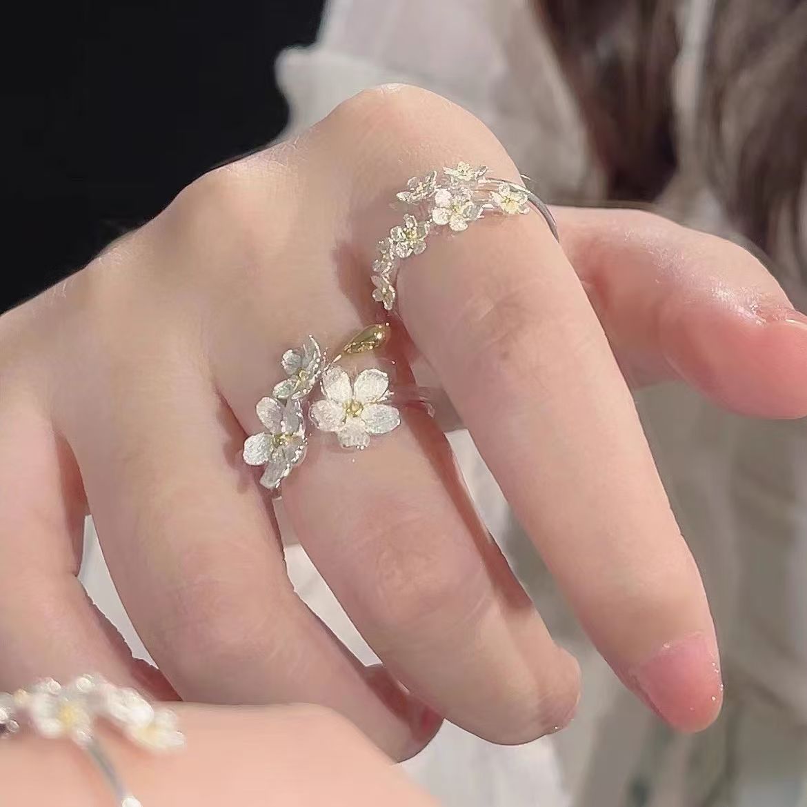 Three-Dimensional Flower Jasmine Ring - Image 3