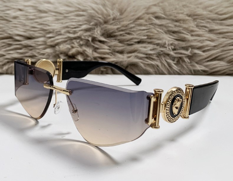New Frameless Fashion Curved Sunglasses - Image 4
