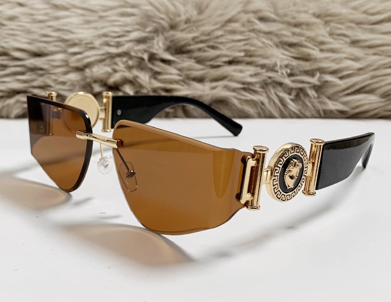 New Frameless Fashion Curved Sunglasses - Image 14